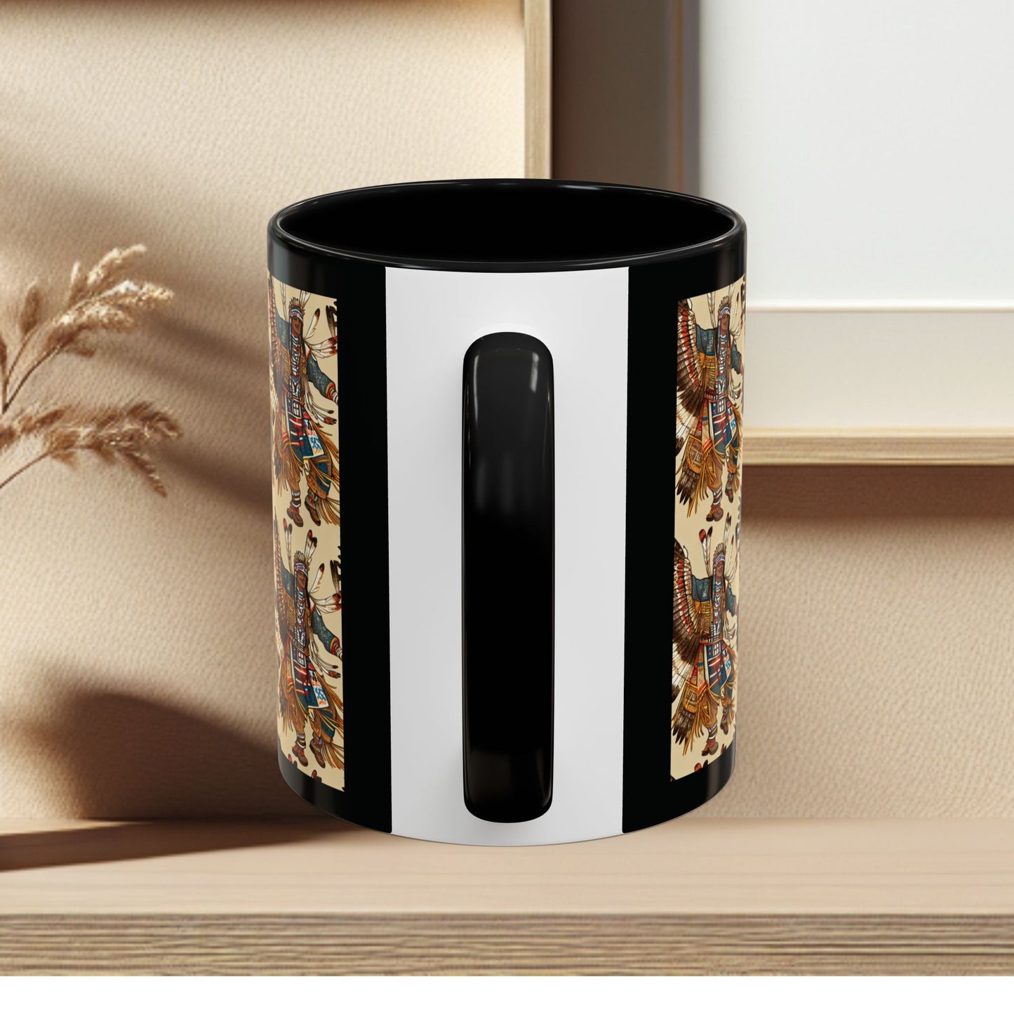 Mug- American Native Dancers Accent Coffee Mug (11, 15oz)