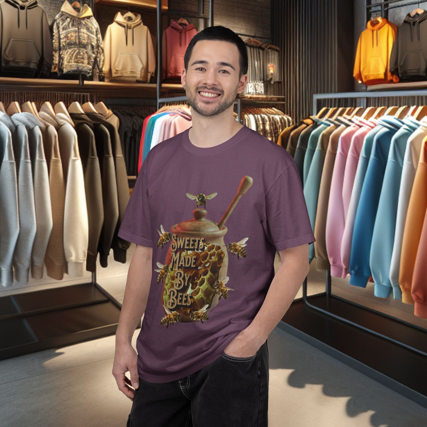 Honey Bees Graphic T-Shirt — “Sweets Made By Bees” / Oh Honey Honey Design