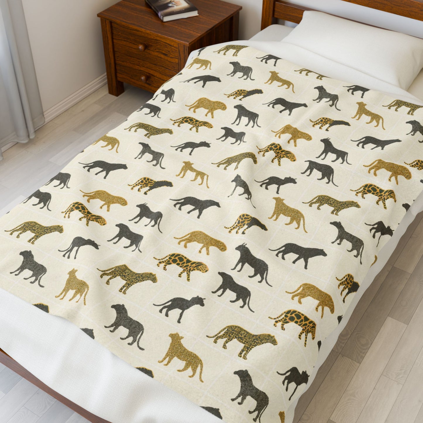 Animal Print Velveteen Plush Blanket