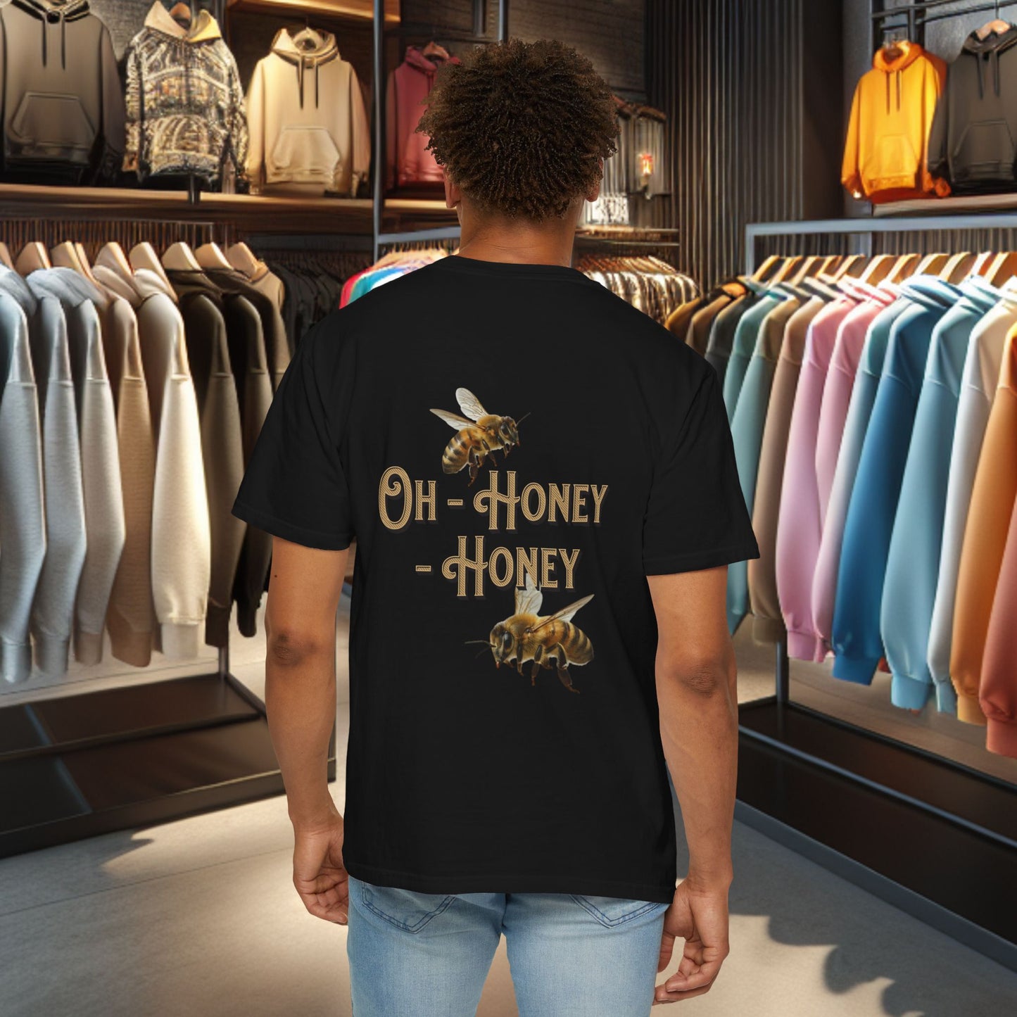 Honey Bees Graphic T-Shirt — “Sweets Made By Bees” / Oh Honey Honey Design