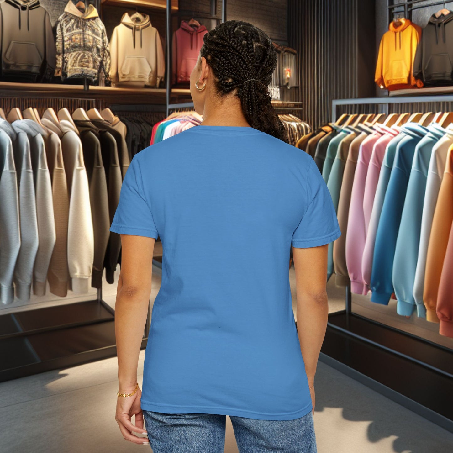 Patchwork Hot Rod T-Shirt — "pho" Patchwork Garment-Dyed