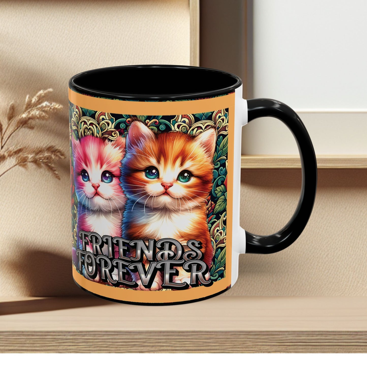 Coffee Mug Kittens Friends Forever