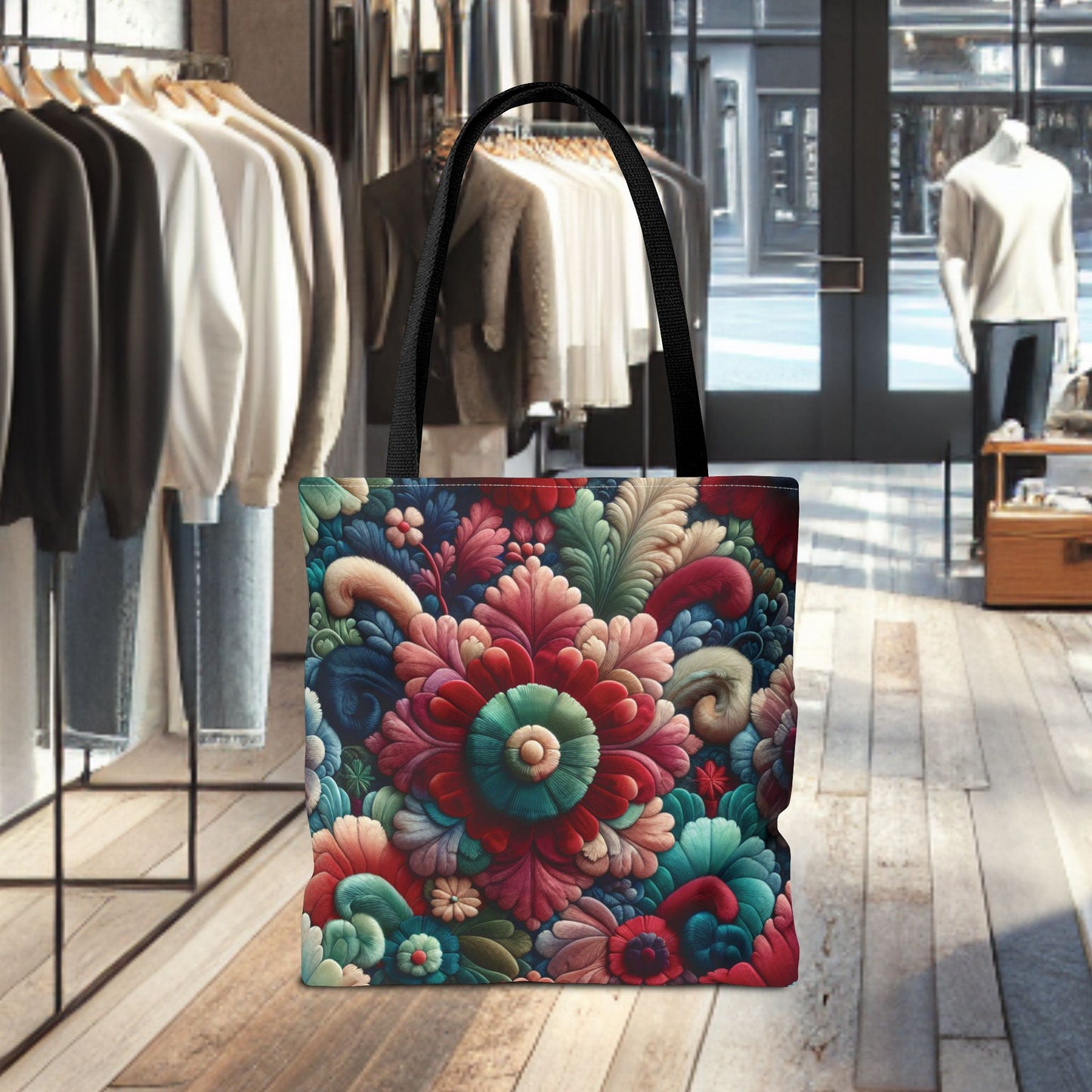 Beautiful Flower Tote Bag — Floral All-Over Print Tote