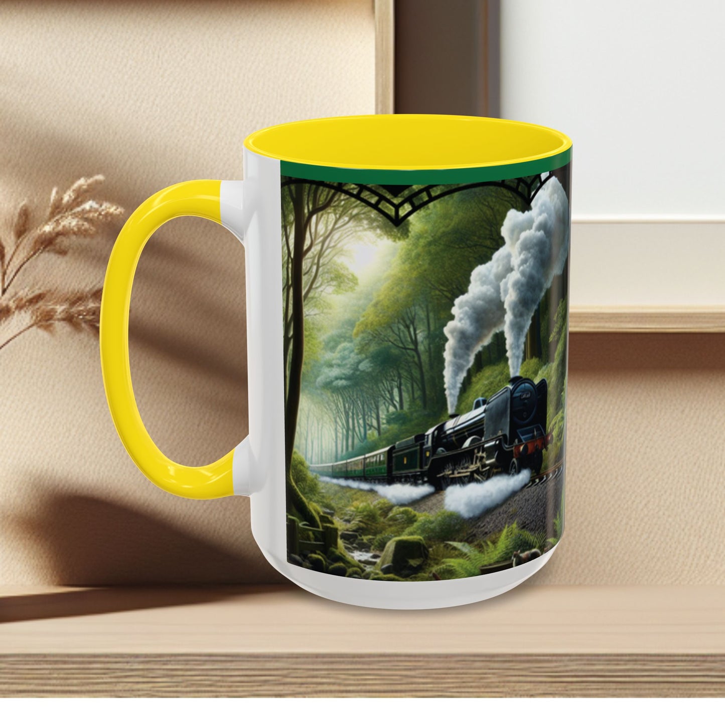 Mug - Jungle Train - Accent Coffee Mug (11oz, 15oz) (AOP)