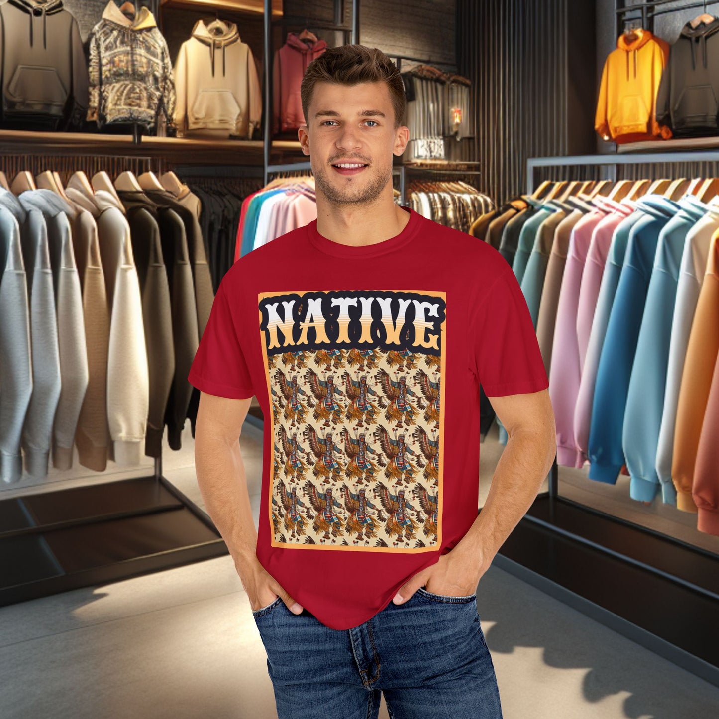Unisex T-shirt - POW-WOW Native Dancers - Tee Shirt-