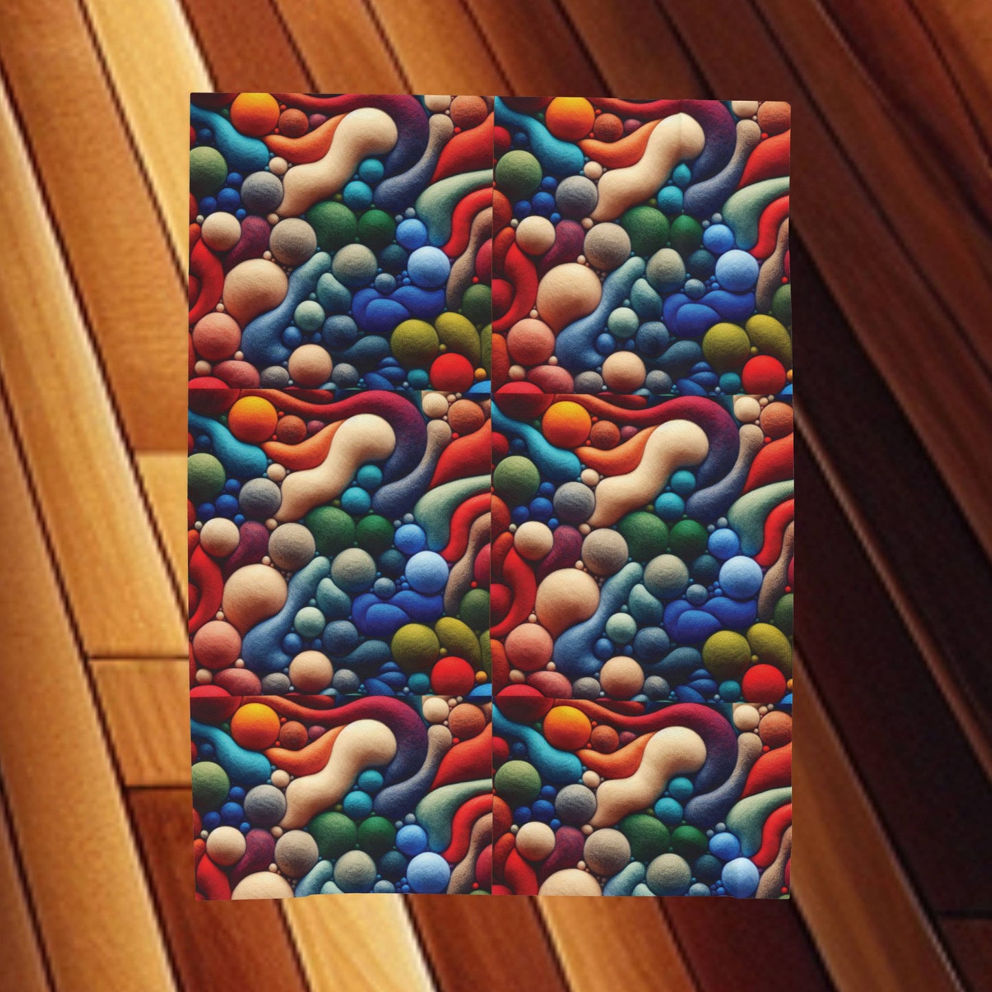 Rising Bubbles Velveteen Plush Blanket — Bubble Throw