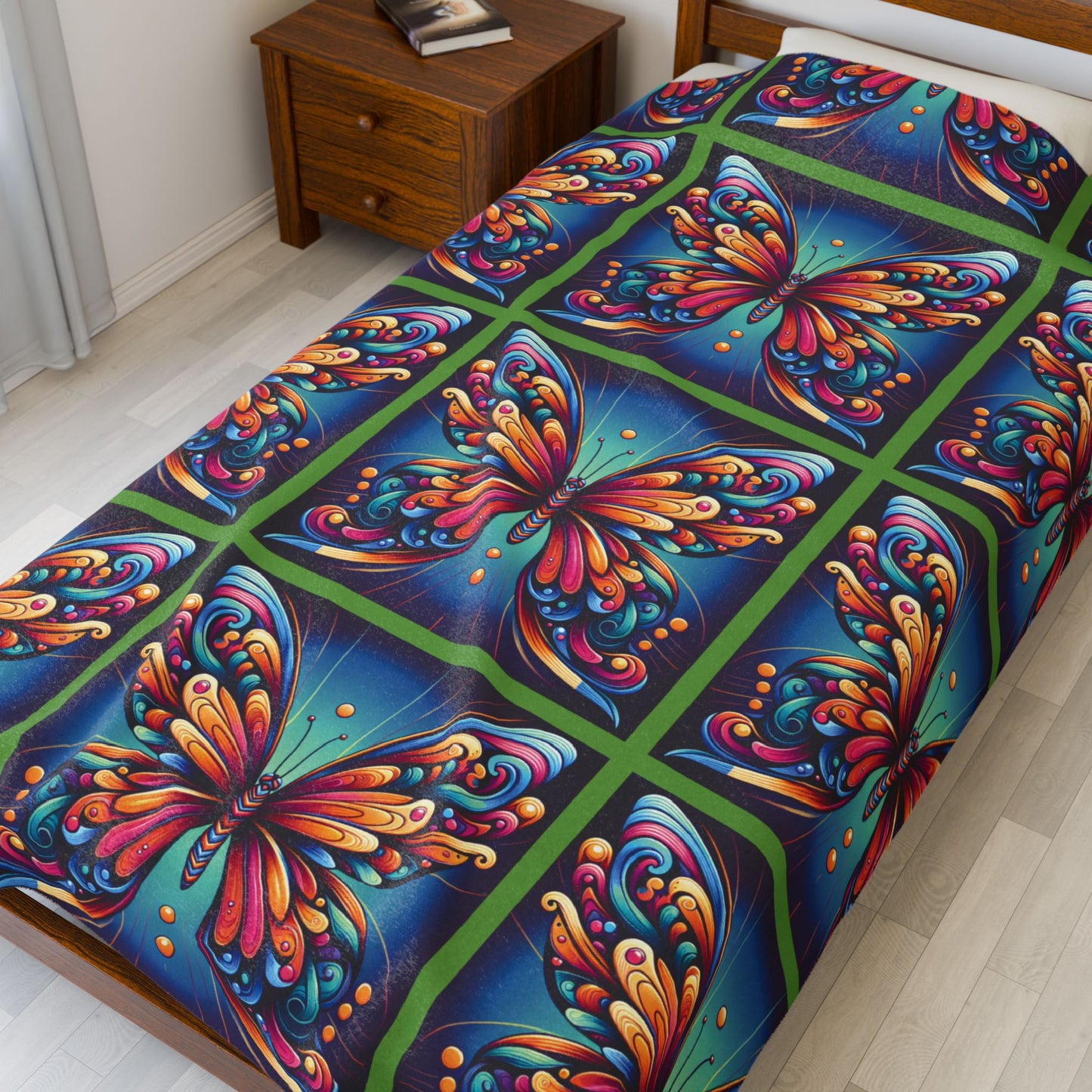 Butterfly Velveteen Plush Blanket