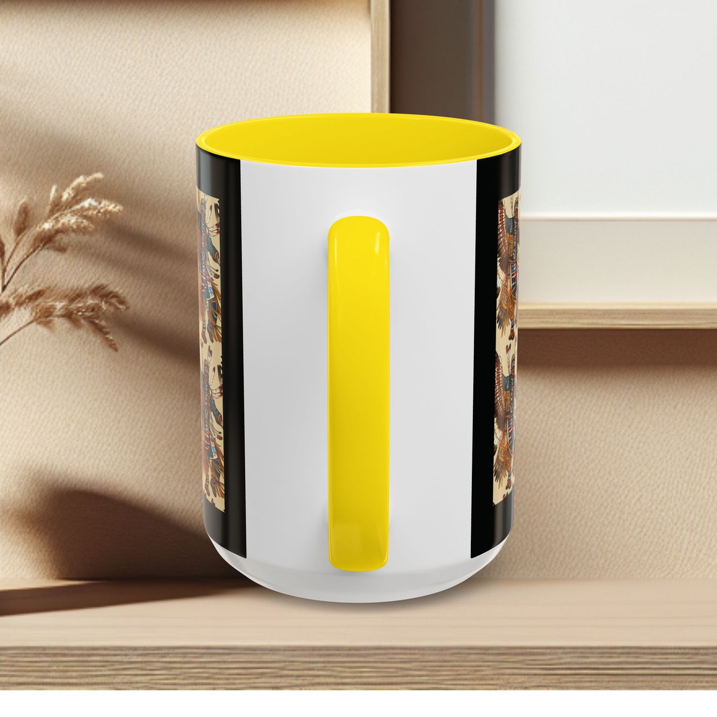 Mug- American Native Dancers Accent Coffee Mug (11, 15oz)