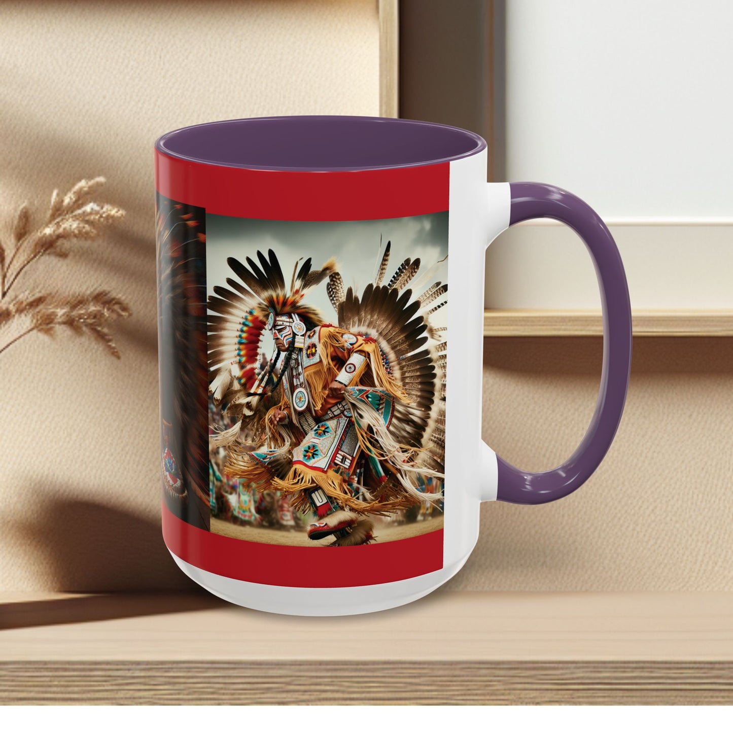 Mug- Native Dancer - Coffee Mug (11 oz, 15 oz) (AOP)