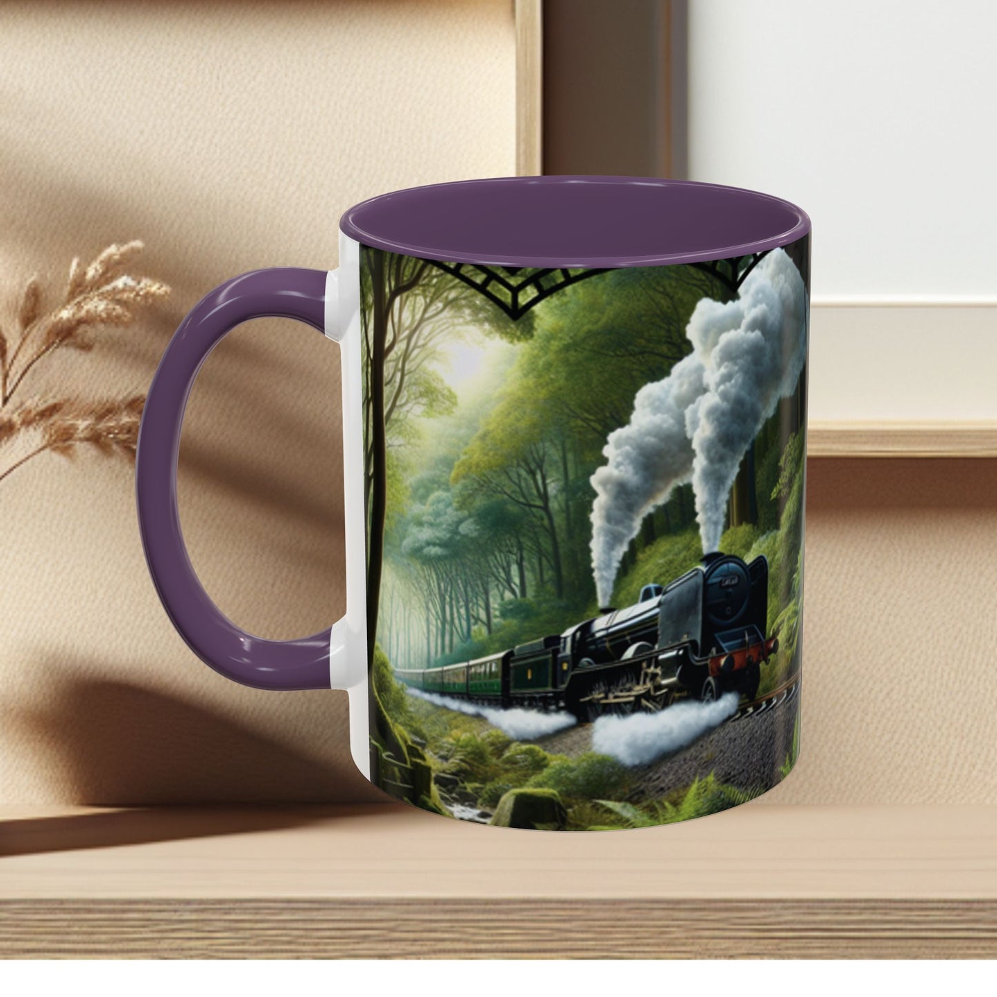 Mug - Jungle Train - Accent Coffee Mug (11oz, 15oz) (AOP)