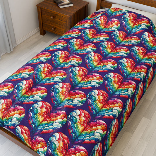 Velveteen Plush Blanket - Harts in the Sky