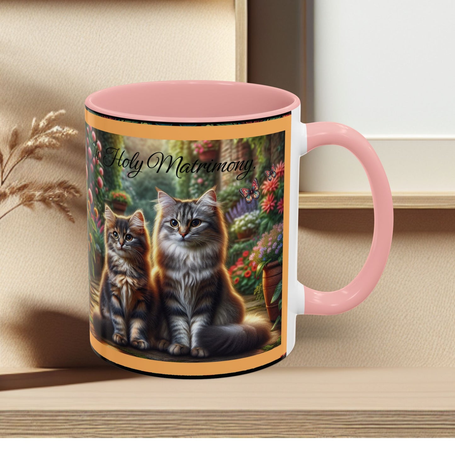 Coffee Mug Cat Wedding