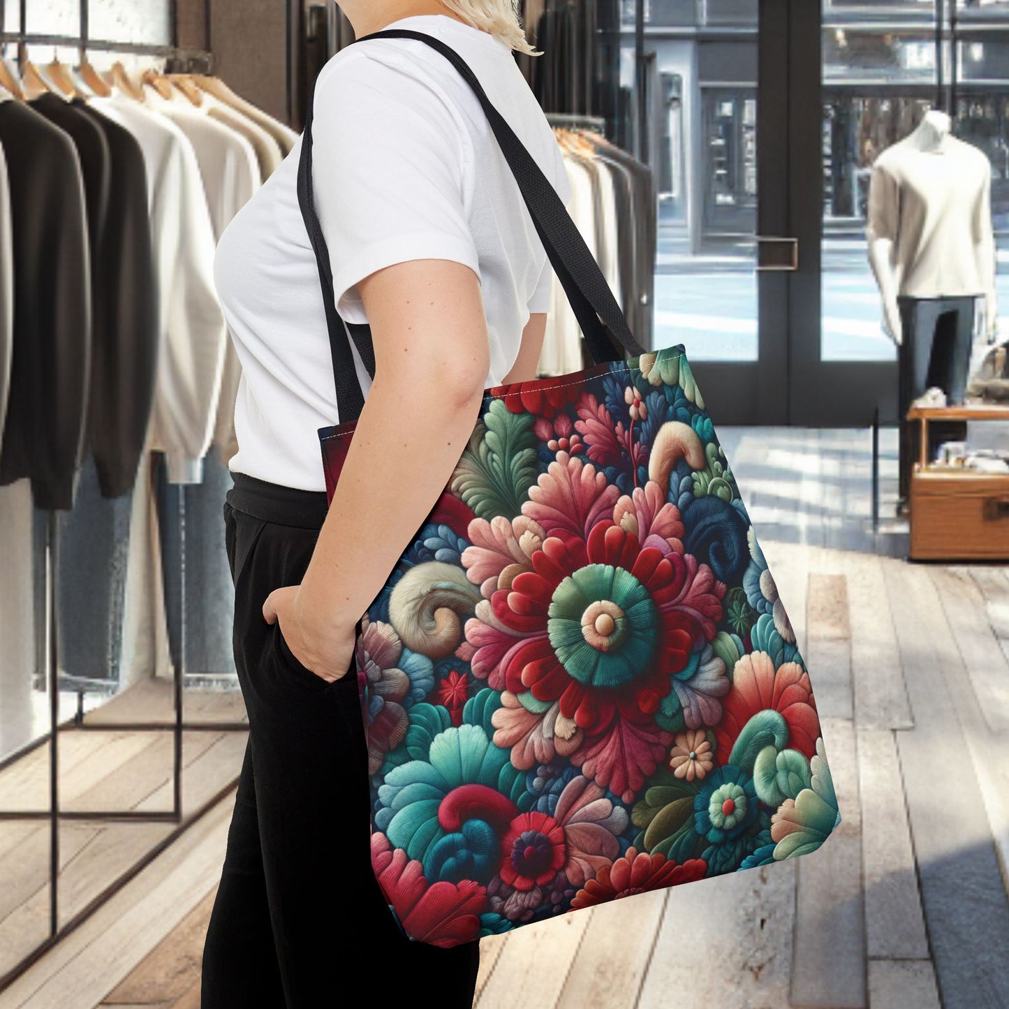 Beautiful Flower Tote Bag — Floral All-Over Print Tote