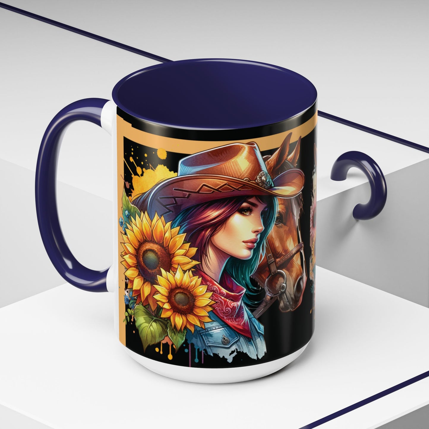 Coffee Mug Cowgirls and they're Horses