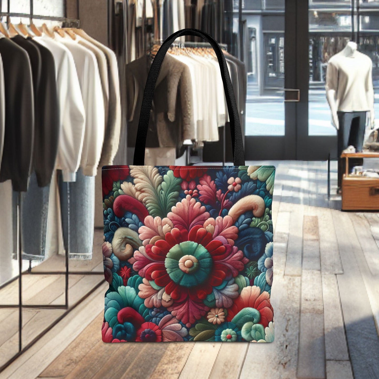 Beautiful Flower Tote Bag — Floral All-Over Print Tote