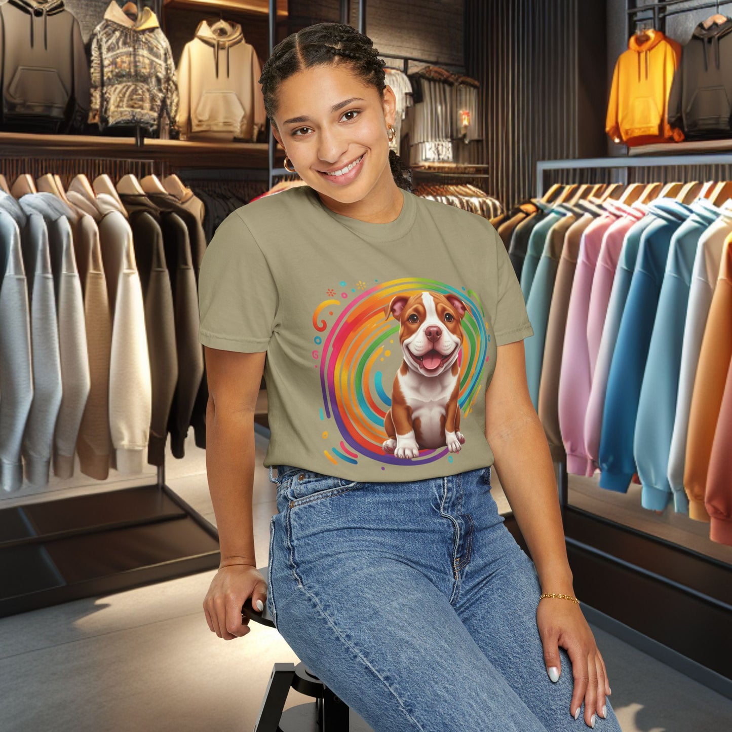 Bulldog Graphic T-Shirt — Vintage Dog Tee