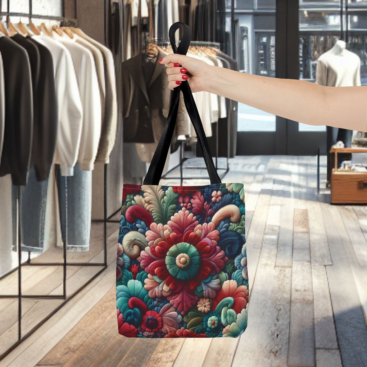 Beautiful Flower Tote Bag — Floral All-Over Print Tote
