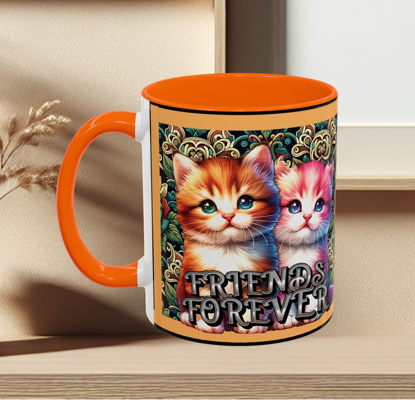 Coffee Mug Kittens Friends Forever