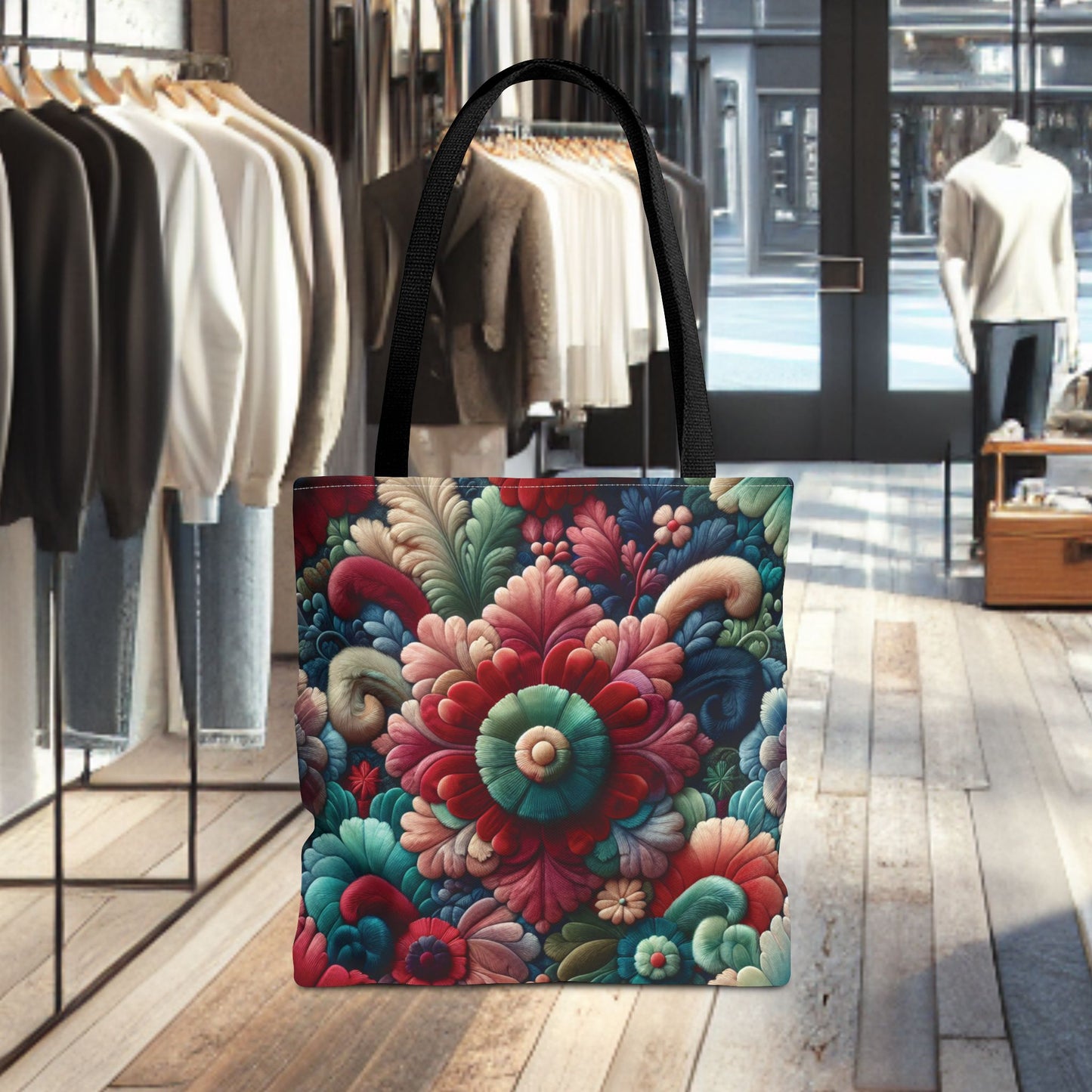 Beautiful Flower Tote Bag — Floral All-Over Print Tote