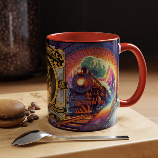 Mug- Steam Engine Iron Horse Accent Coffee Mug (11oz)