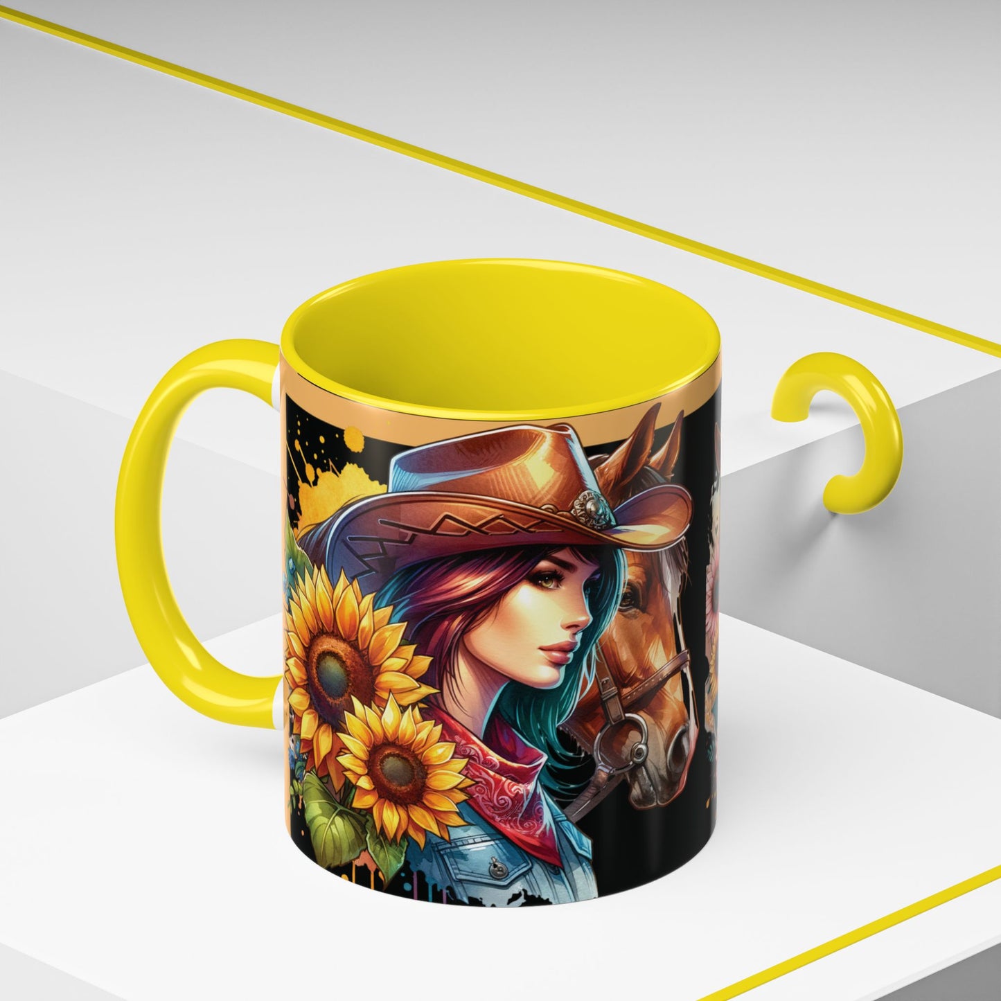 Coffee Mug Cowgirls and they're Horses