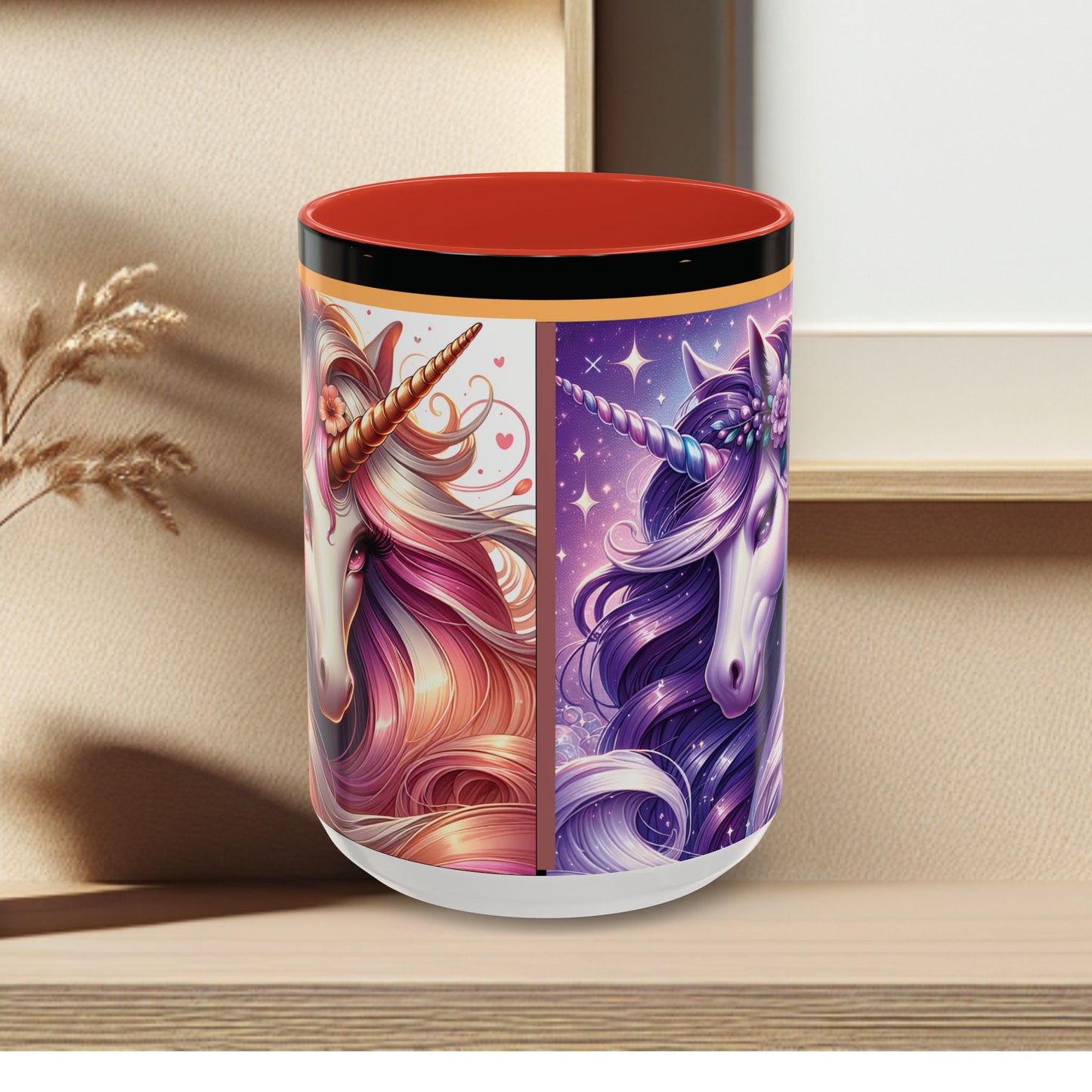 Mug Coffee Unicorns Night and Day - 11oz, 15oz