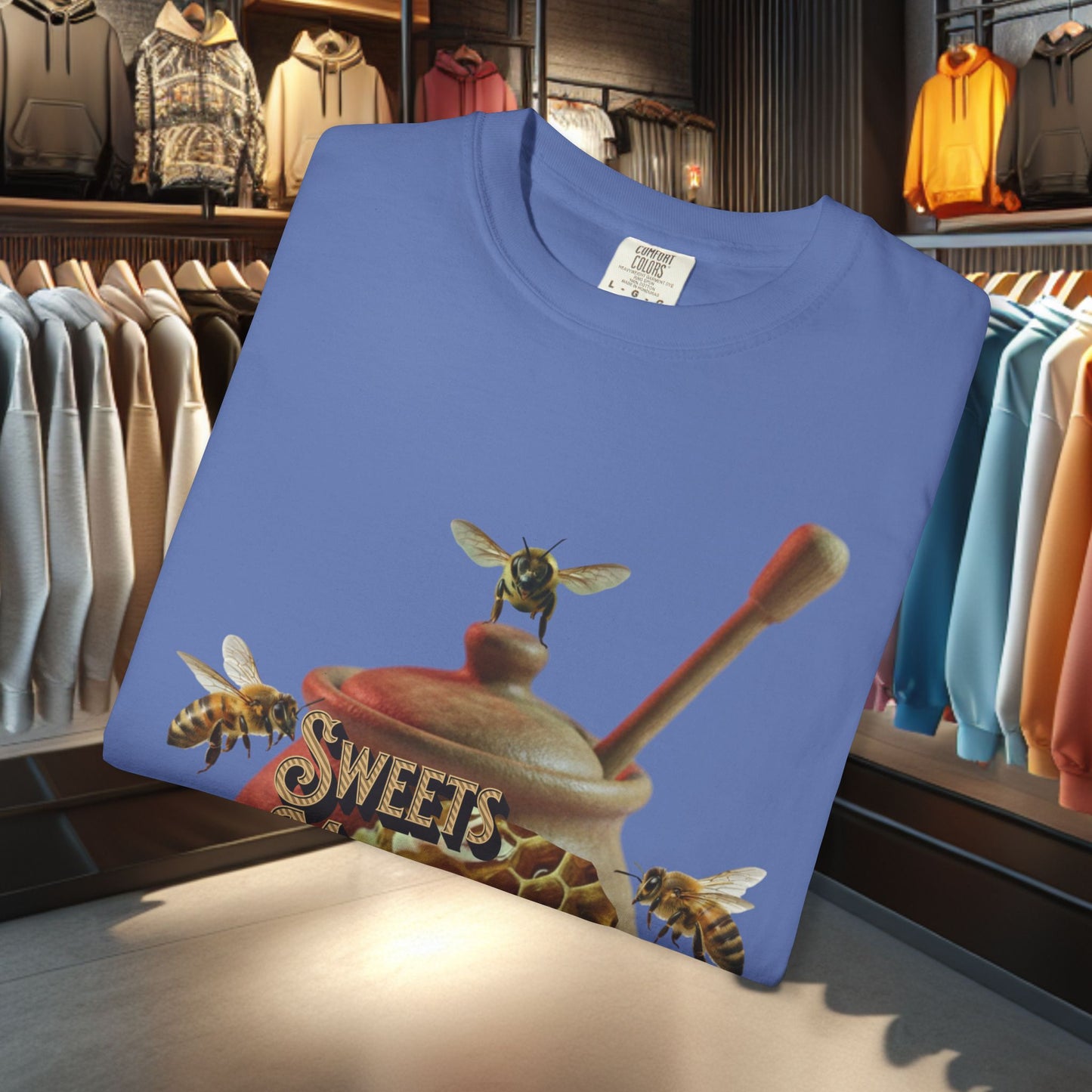 Honey Bees Graphic T-Shirt — “Sweets Made By Bees” / Oh Honey Honey Design