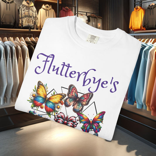 Flutterbye's - Butterfly Lover's Garment-Dyed T-shirt