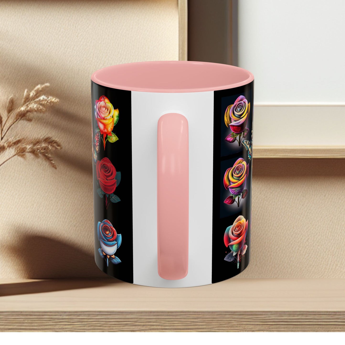 Floral Accent Mug - Perfect Gift for Garden Lovers