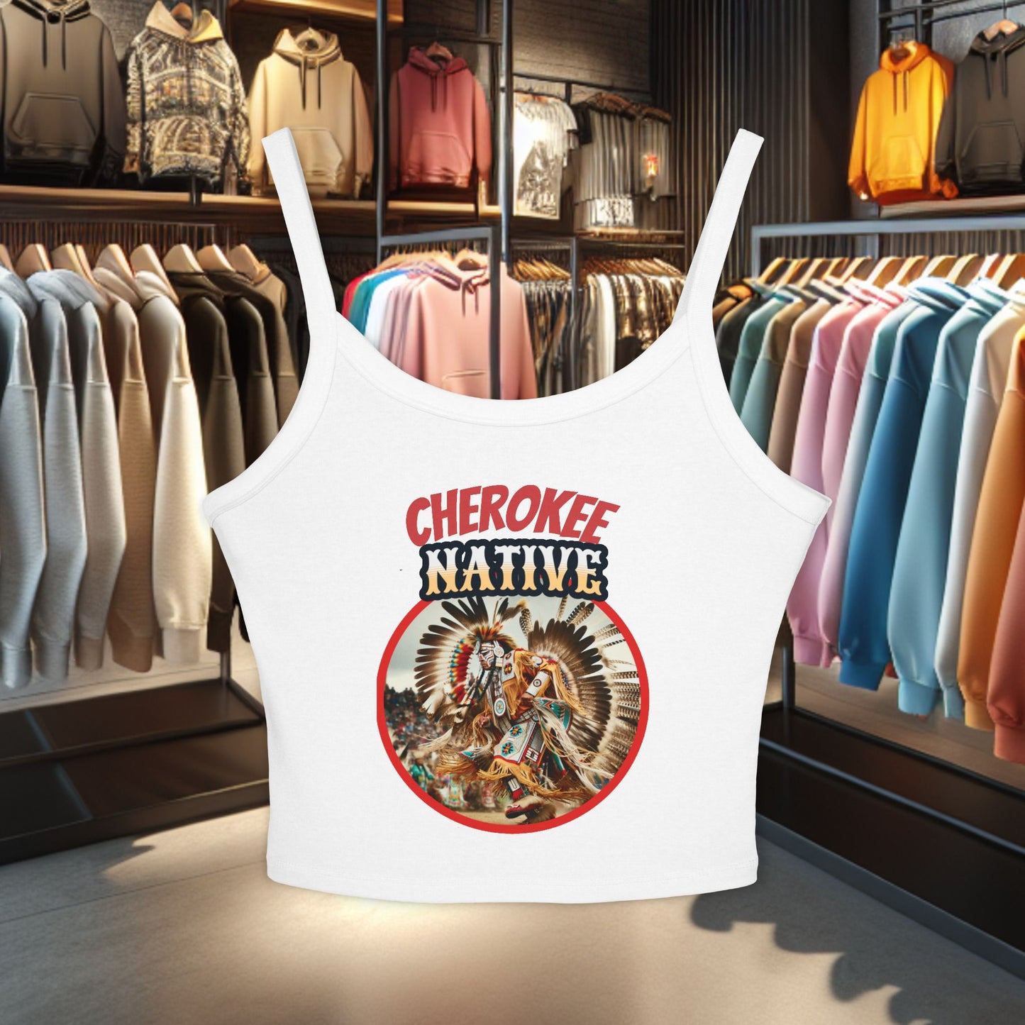 Cherokee Native Spirit Tank Top - POW WOWs, Outdoor Events