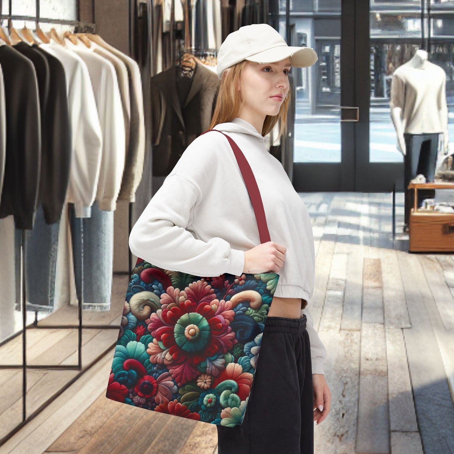 Beautiful Flower Tote Bag — Floral All-Over Print Tote